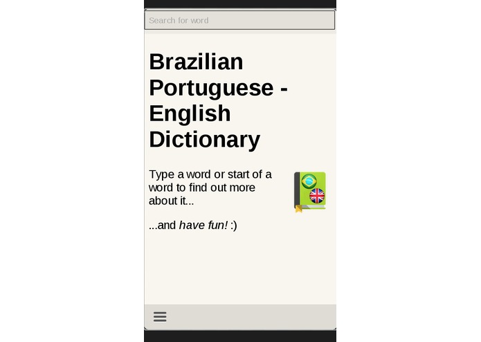 Brazilian Portuguese - English Dictionary – screenshot 1