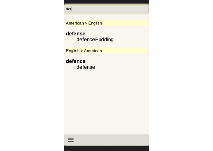 American-British English Dictionary – screenshot 1