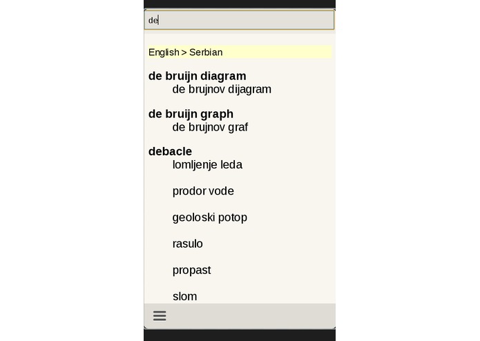 English Serbian Dictionary – screenshot 2
