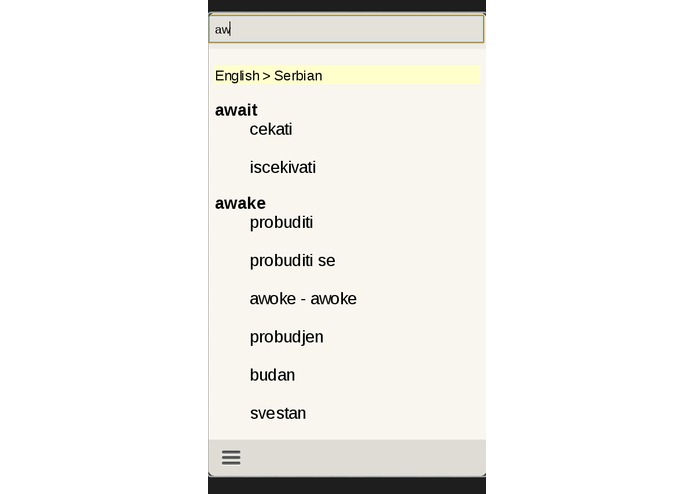 English Serbian Dictionary – screenshot 3