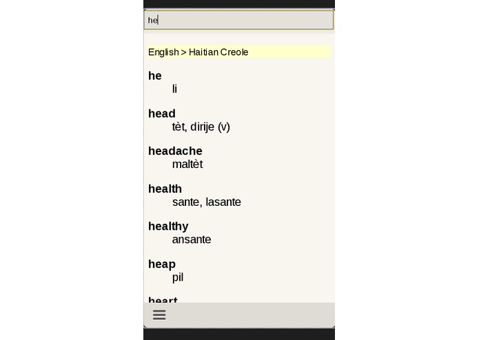 English - Haitian Creole Dictionary – screenshot 1