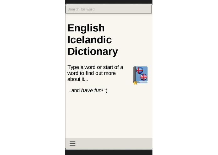 English Icelandic Dictionary – screenshot 1