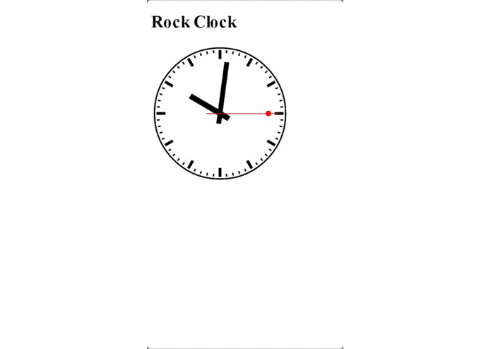 Rock Clock – screenshot 1