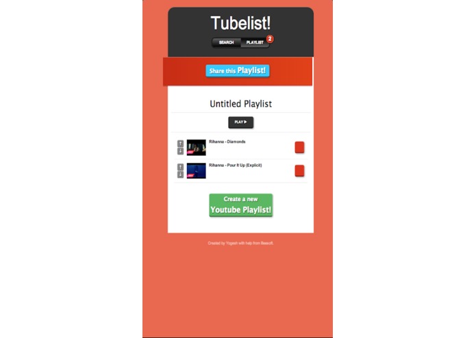 Tubelist – screenshot 3