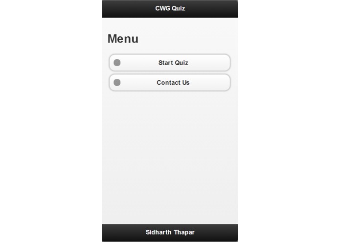 CWG Quiz – screenshot 1