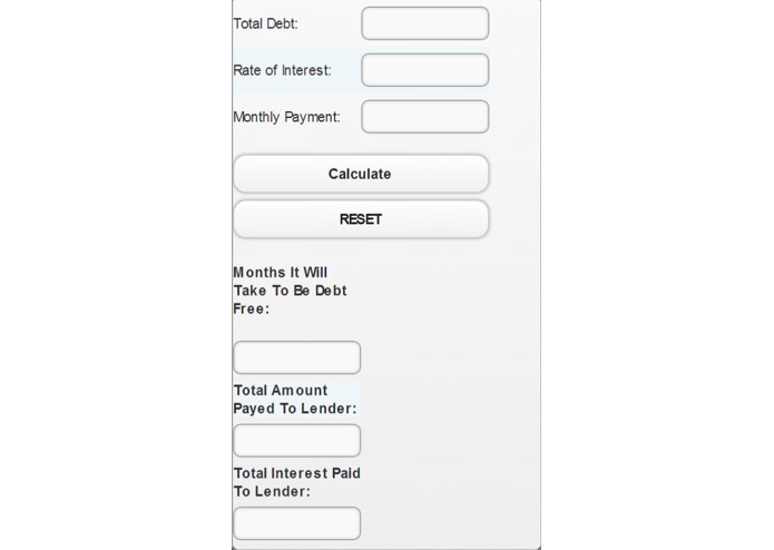 CalculateDebt – screenshot 1