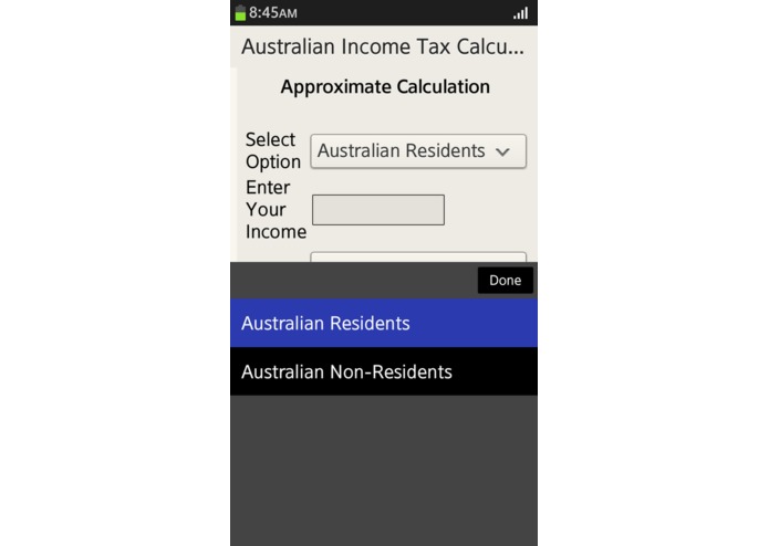 Australian Income Tax Calculator – screenshot 1