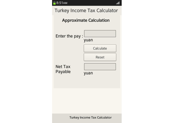 Turkey Income Tax Calculator – screenshot 1