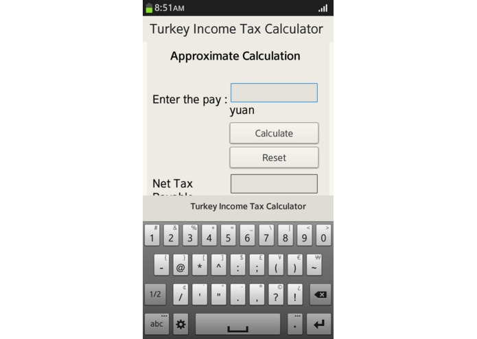 Turkey Income Tax Calculator – screenshot 2