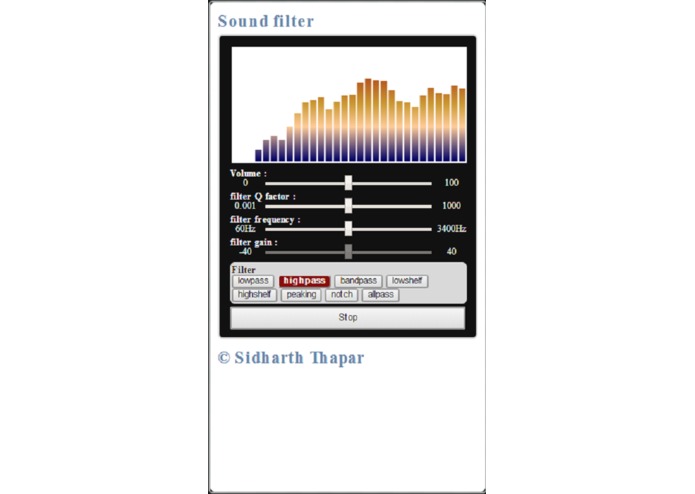 Sound Filter – screenshot 1