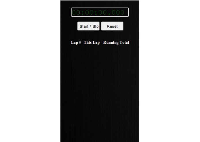 Cool StopWatch – screenshot 1