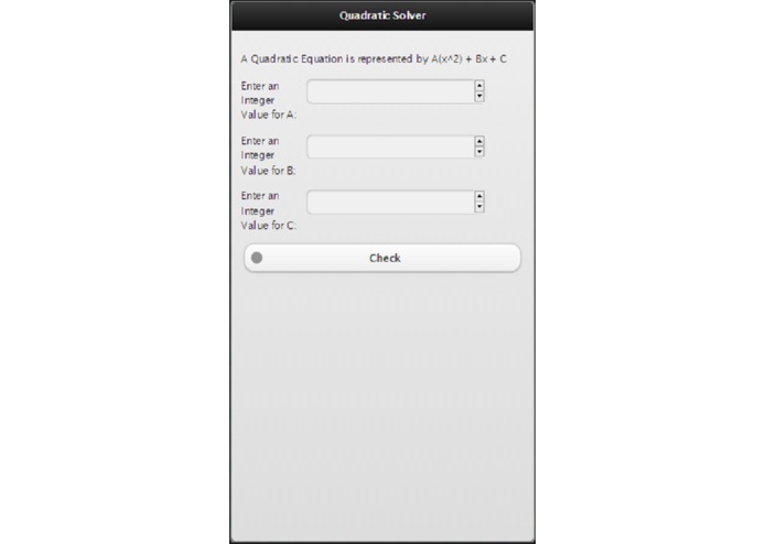 Quadratic Solver – screenshot 1