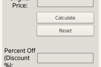 Discount Percentage Calculator