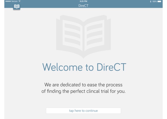 DireCT Mobile Application – screenshot 1