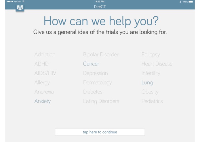 DireCT Mobile Application – screenshot 3
