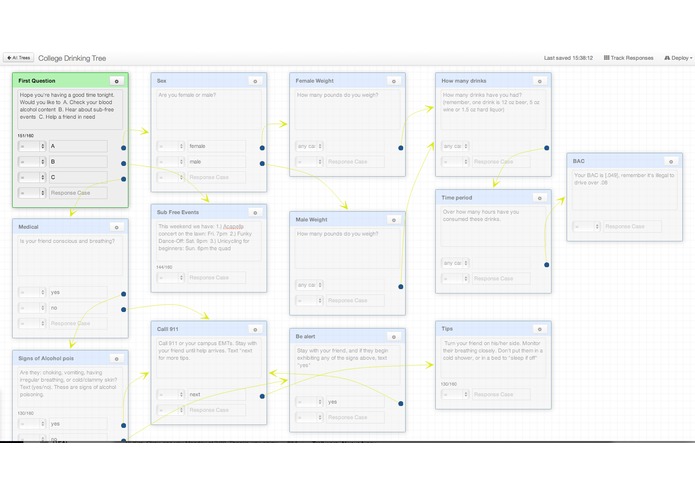 Trext: an Interactive Text Messaging Tool To Reduce High-Risk Drinking – screenshot 1