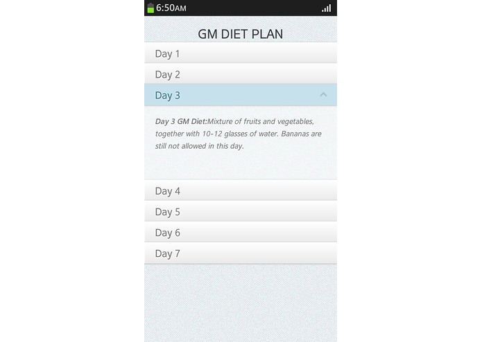 GMDiet – screenshot 1