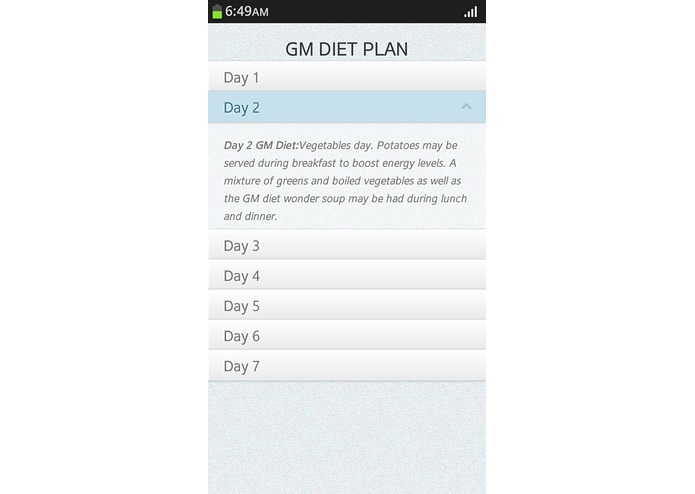 GMDiet – screenshot 2