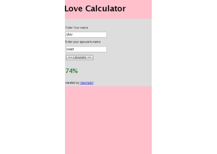 Calculate your love – screenshot 2