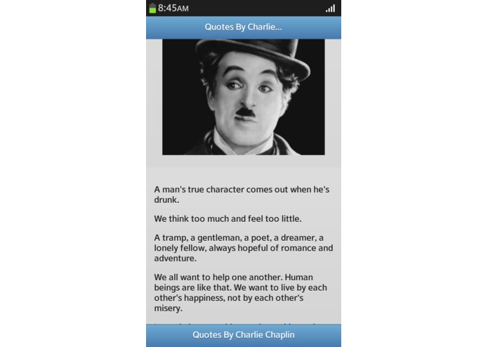 Quotes By Charlie Chaplin – screenshot 1