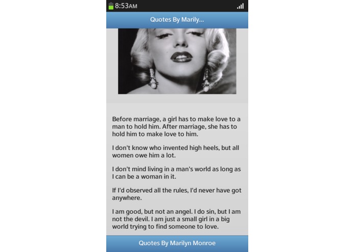 Quotes By Marilyn Monroe – screenshot 2