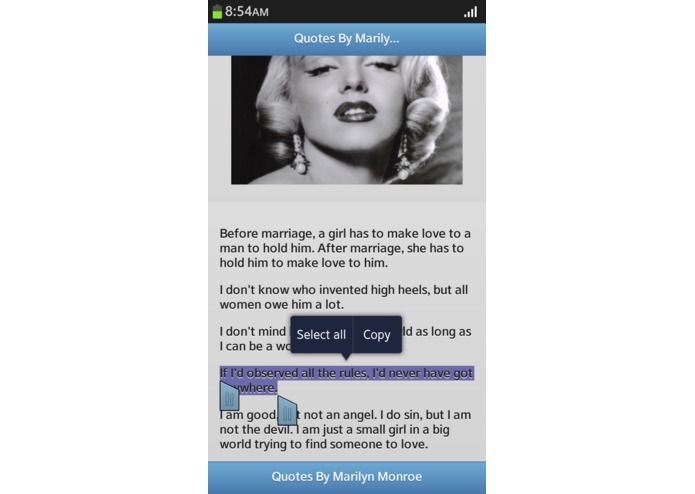 Quotes By Marilyn Monroe – screenshot 3