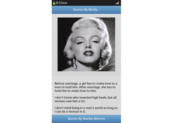 Quotes By Marilyn Monroe – screenshot 4