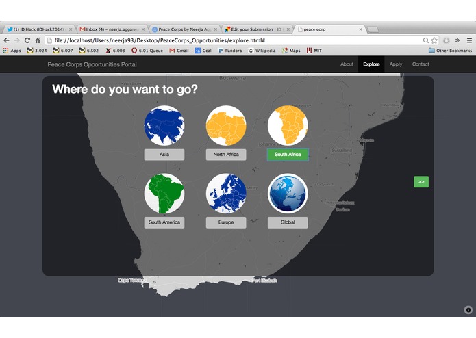 Peace Corps Opportunity Search Portal – screenshot 2