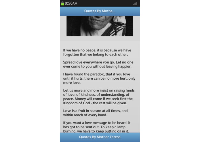 Quotes By Mother Teresa  – screenshot 1
