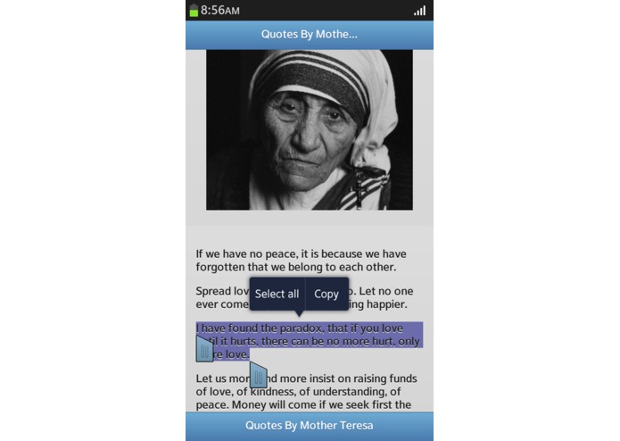 Quotes By Mother Teresa  – screenshot 4