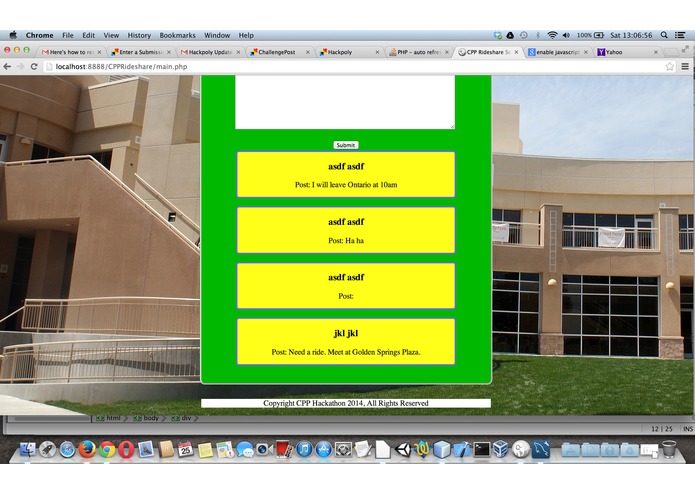 PolyRideshare – screenshot 1