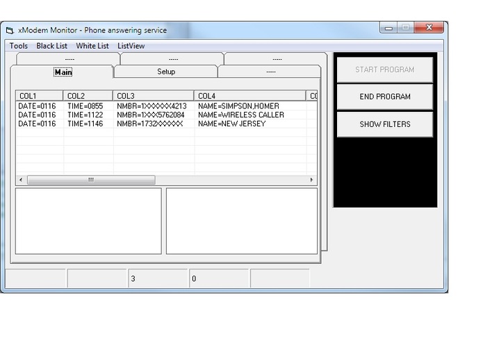 PC Modem call handler – screenshot 1
