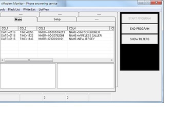 PC Modem call handler