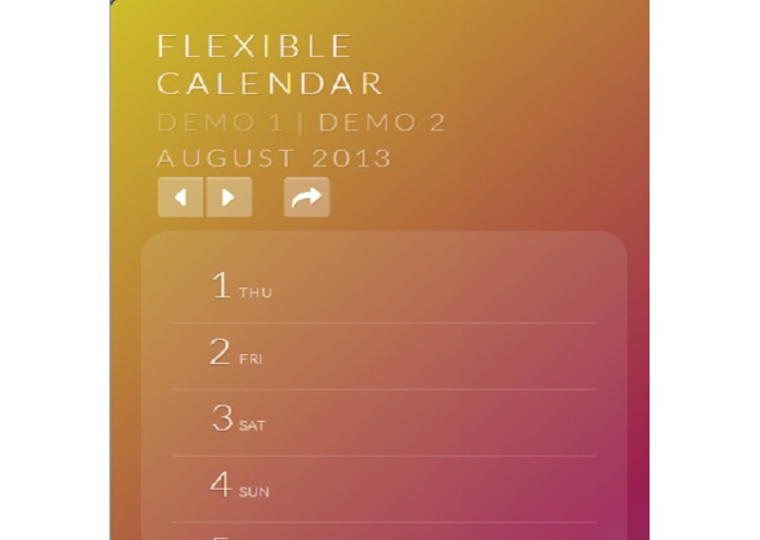 FlexbleCalendar – screenshot 1