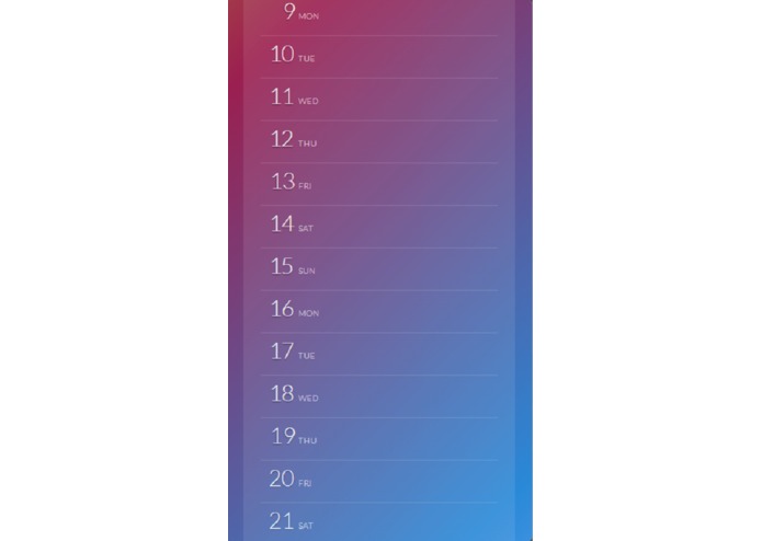 FlexbleCalendar – screenshot 2