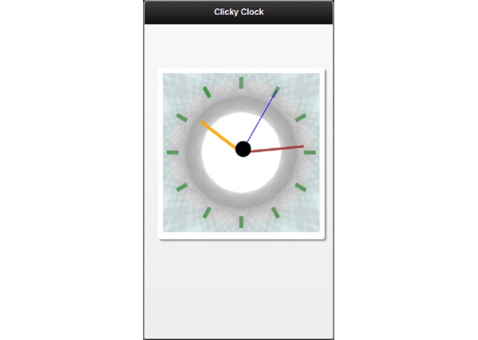 clicky clock – screenshot 1