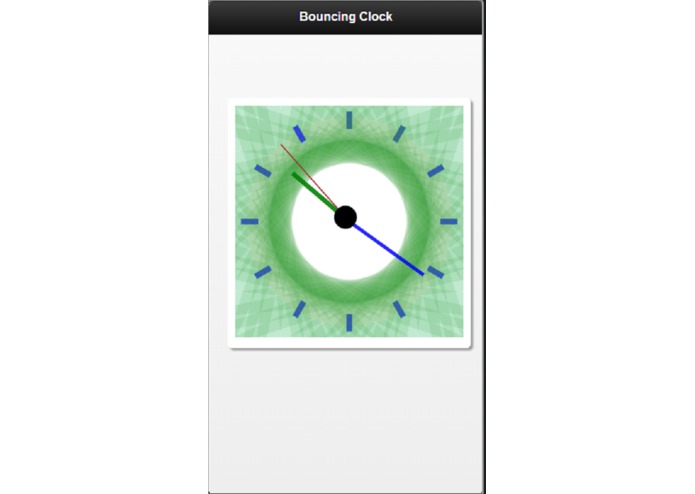 bouncing clock – screenshot 1