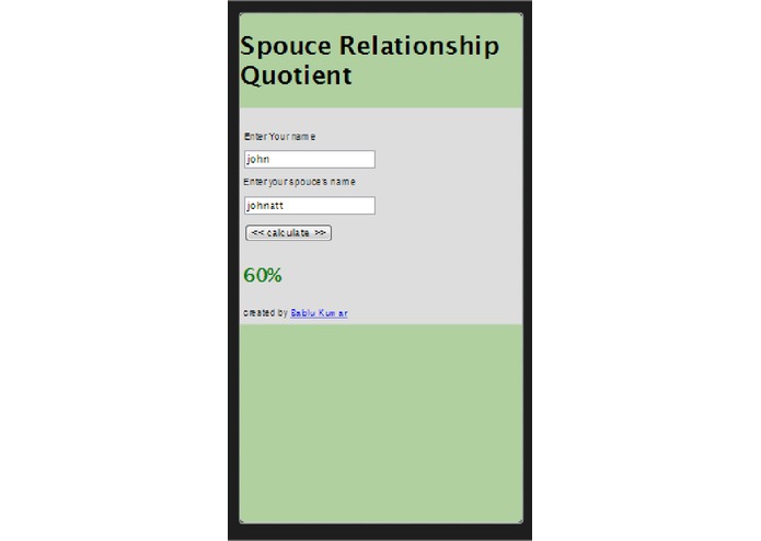 SpouseRelationQuotient – screenshot 1