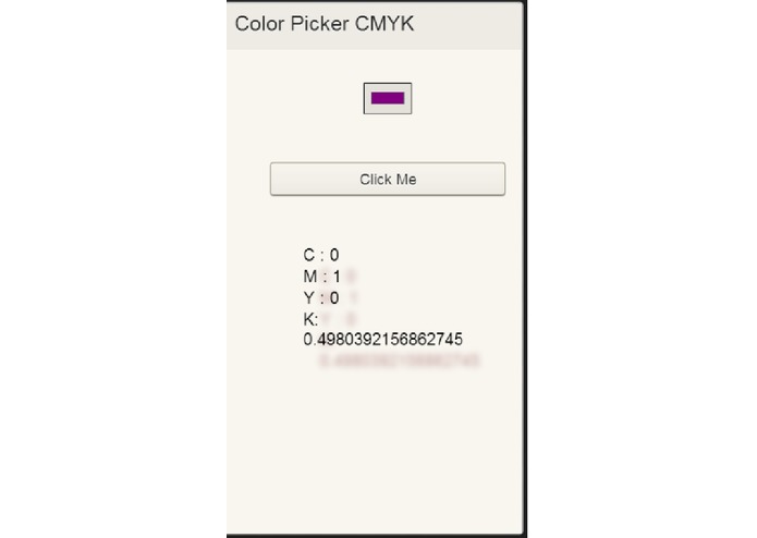 ColorPickerCMYK – screenshot 1