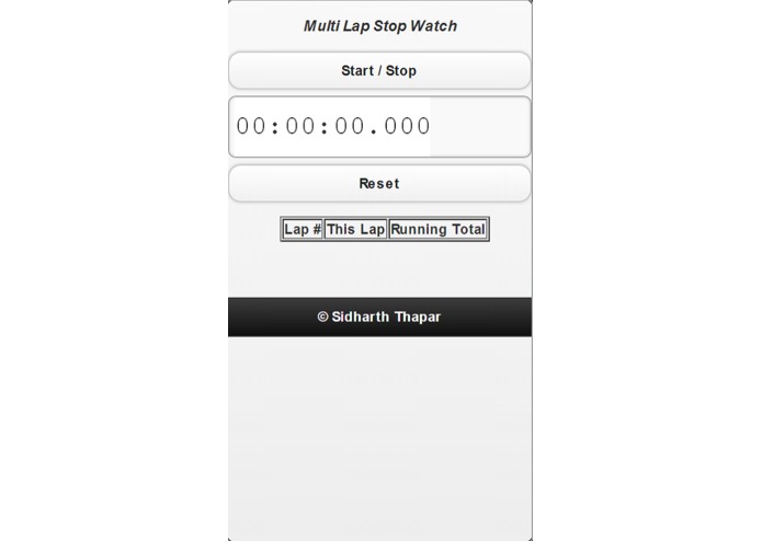 FastStopWatch – screenshot 1