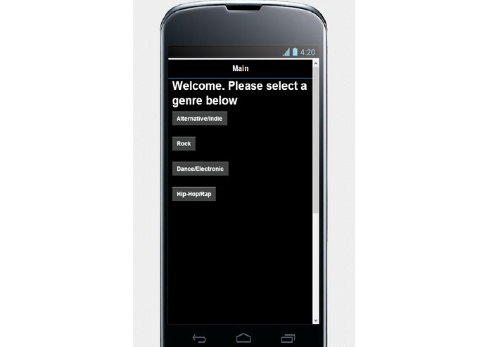 MusicRecommendR – screenshot 1