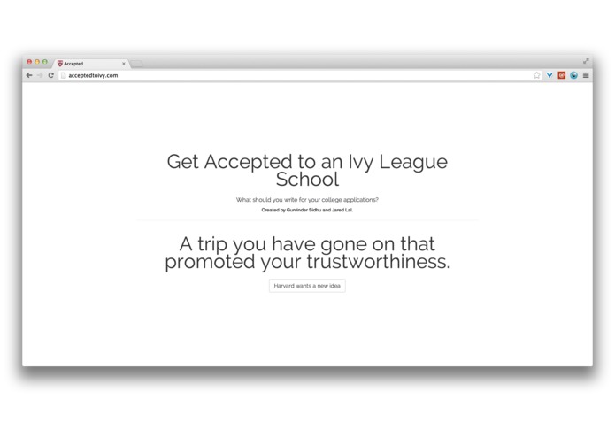 Accepted To Ivy – screenshot 1