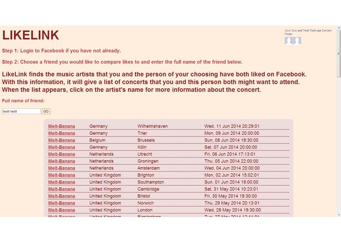 LikeLink – screenshot 1