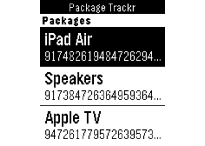 Package Trackr – screenshot 2