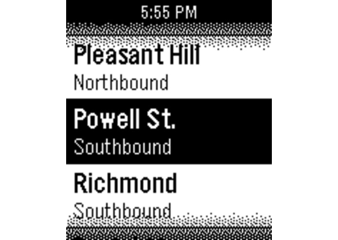 My BART – screenshot 2