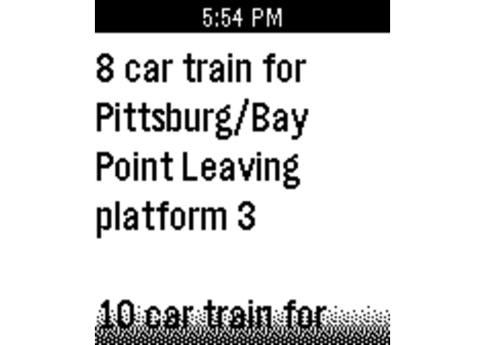 My BART – screenshot 3