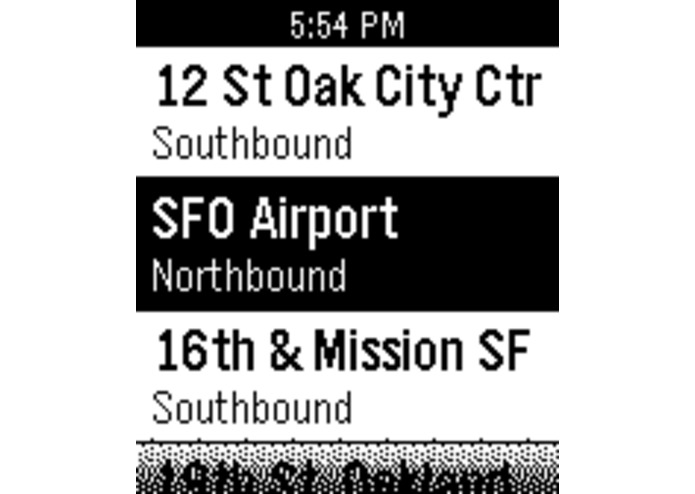 My BART – screenshot 4