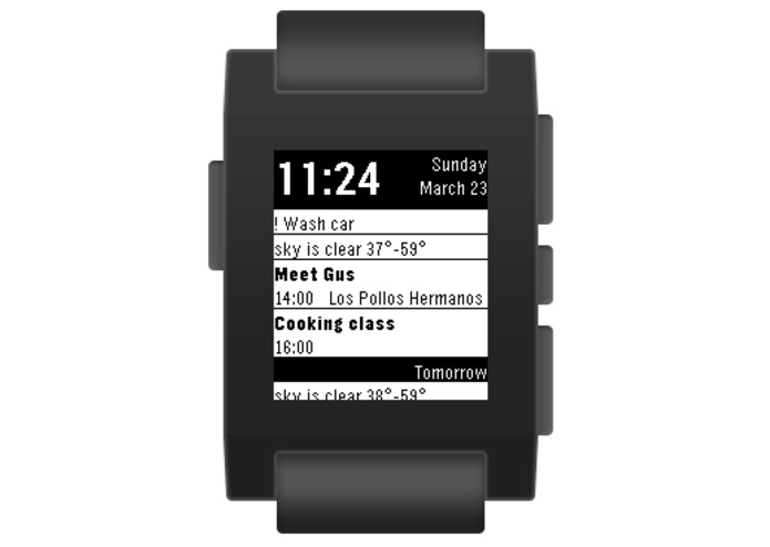 Agenda Watchface – screenshot 1