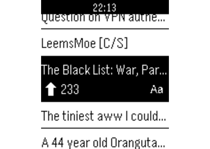 Rebble - Reddit Client for the Pebble Smartwatch – screenshot 2