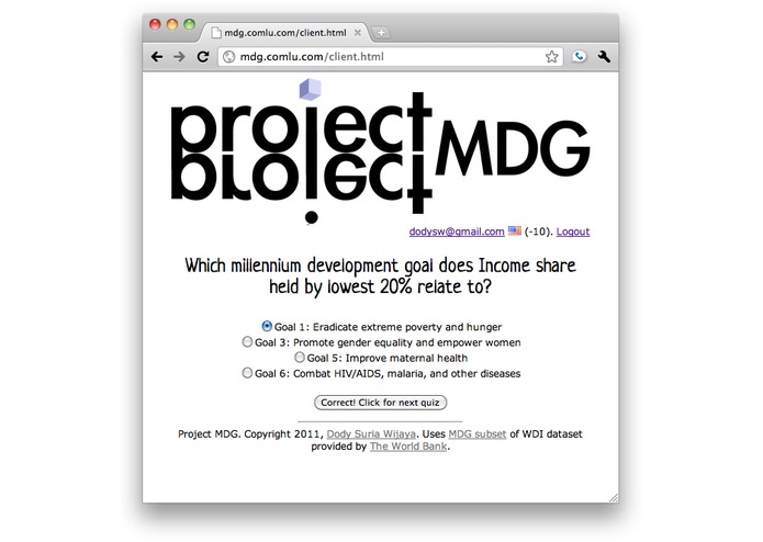 Project MDG – screenshot 3